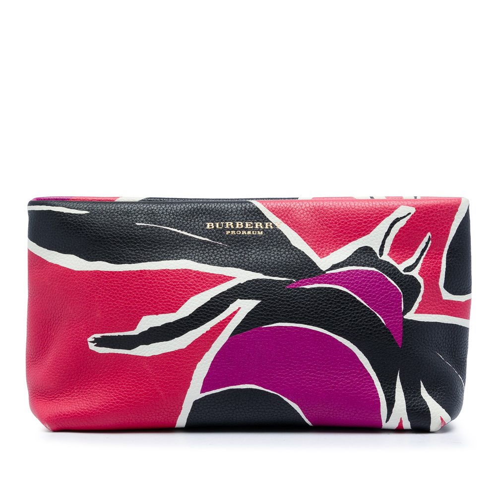 Pre-Loved Burberry Prorsum Grained Leather Clutch